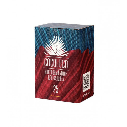 Уголь для кальяна кокосовый Cocoloco 25 мм (72 шт)